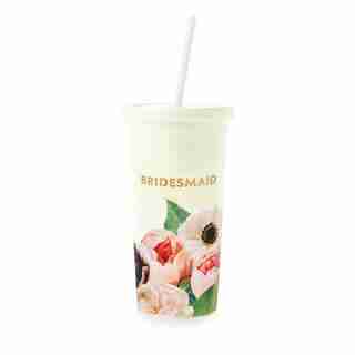 GOBELET AVEC PAILLE – KATE SPADE NEW YORK FLEURS DÉLICATES