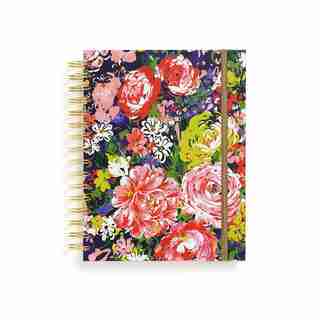 2019-2020 17-Month Medium Spiral Planner Flower Shop