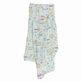 Loulou Lollipop Swaddle Rayon Muslin Breakfast Blue