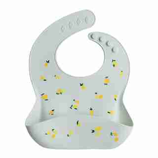 Loulou Lollipop Silicone Bib - Lemon
