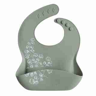 Loulou Lollipop Silicone Bib - Fern