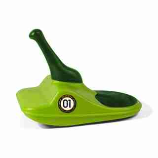 Zipfy Mini Luge Snow Sled - Green on Green