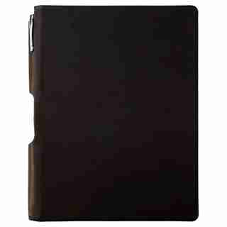 Large Desk Journal with Pen - Black
