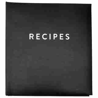 INDIGO LARGE RECIPE BINDER BLACK