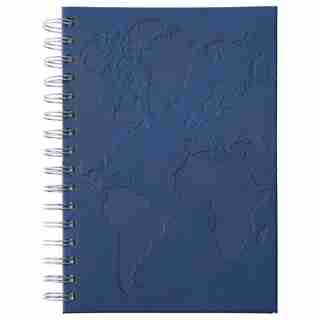 SPIRAL NOTEBOOK NAVY MAP