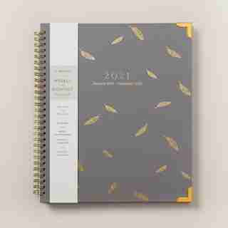 Agenda – feuilles d’or 2021, 20x25 cm