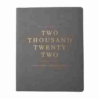 Academic Agenda 2021-2022 with Gold Typography