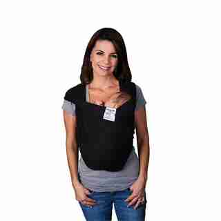 Baby K'tan Cotton Baby Carrier - Black, Medium