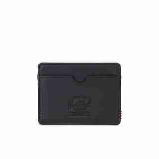 HERSCHEL CHARLIE LEATHER WALLET - BLACK
