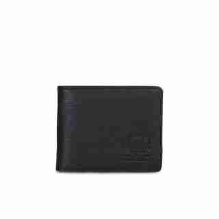 HERSCHEL HANK LEATHER WALLET - BLACK