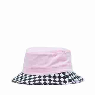 Herschel Lake Youth Bucket Hat Small/Medium Pink Lady Checker