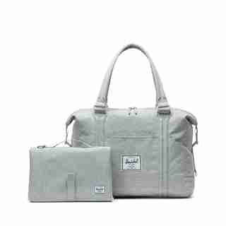 Strand Sprout Light Grey Crosshatch Diaper Bag
