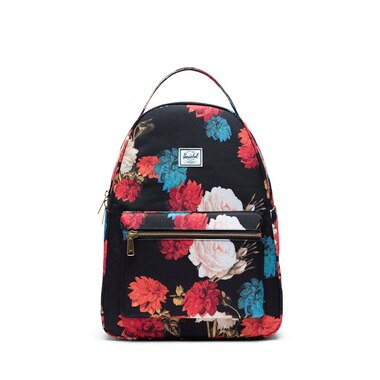 HERSCHEL NOVA MID-VOLUME BACKPACK - VINTAGE FLORAL BLACK