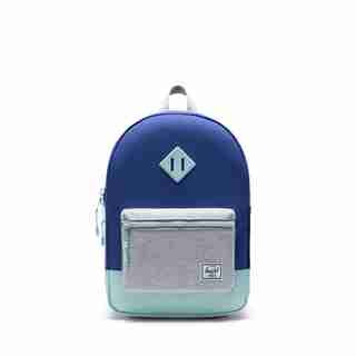 Herschel Heritage Youth Backpack Orient Blue/Light Grey Crosshatch/Eggshell Blue
