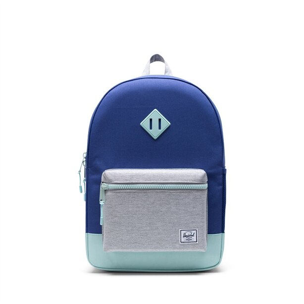 Herschel Heritage Youth Backpack X-Large-Orient Blue/Light Grey Crosshatch/Eggshell Blue