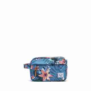 Herschel Chapter Travel Kit Summer Floral Heaven Blue