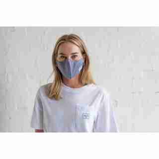 HERSCHEL CLASSIC NON-MEDICAL FACE MASK - Peacoat Engineered Stripe
