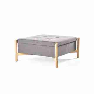 Nordik Storage Ottoman – Modest Grey