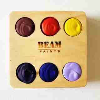 BEAM PAINTS MIXING 6 PINE WATERCOLOUR PALETTE