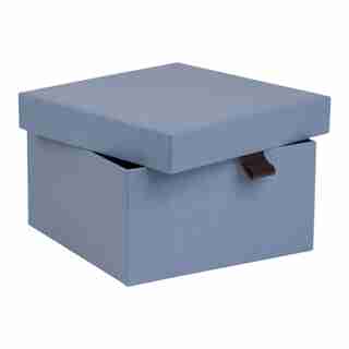 OUI X BIGSO BONNIE LARGE RECTANGULAR STORAGE BOX DUSTY BLUE