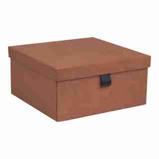 BOÎTE DE RANGEMENT CARRÉE LEVI – ROUILLE