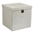 OUI X BIGSO LOGAN LARGE SQUARE STORAGE BOX LINEN by Bigso Box of Sweden