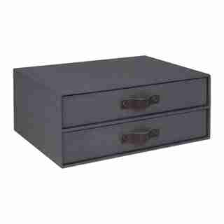 OUI x BIGSO BIRGER 2-DRAWER CHEST CHARCOAL