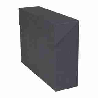 OUI x BIGSO LOVISA FILE BOXES CHARCOAL SET OF 12 DIVIDERS