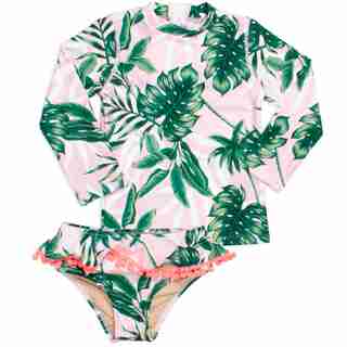 Shade Critters Rashguard Set- Pink Palm 0-12 Months