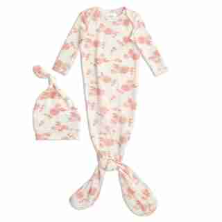 Snuggle Knit Gown + Hat Set - Rosettes