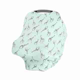 Comfort Knit - jade giraffes - Multi-Use Cover