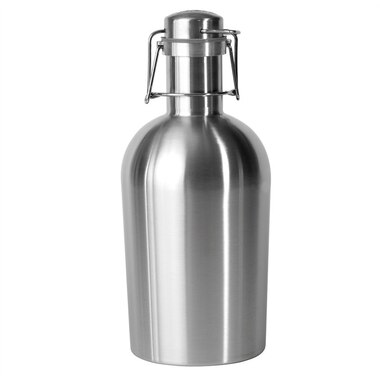 stainless steel 64 oz beer growler to go silver by asobu wine