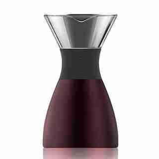 ASOBU® POUROVER-PO300 BURGUNDY/BLACK