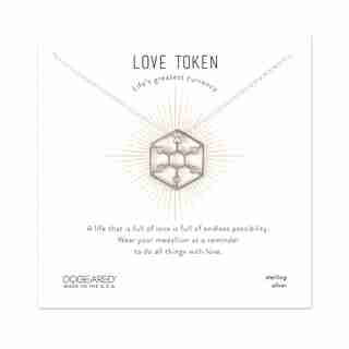 MEDALLION CHARM NECKLACE - LOVE CHARM