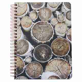 SPIRAL NOTEBOOK SMALL BIRCH LOGS