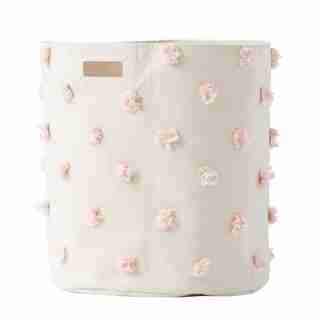 Pehr Pom Pom Hamper Blush 18''d x 20''h
