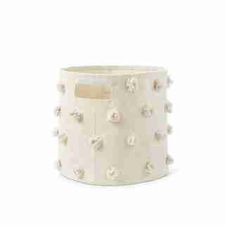 Pehr Storage Bin Pom Pom Natural 13''d x 12''h