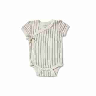 STRIPES AWAY KIMONO ONE PIECE PEBBLE 0-3 MONTHS