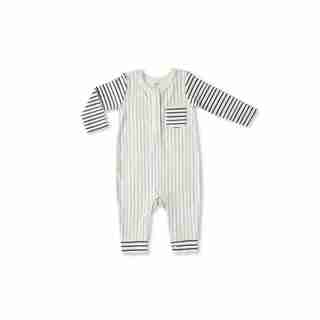STRIPES AWAY ROMPER SEA 6-12 MONTHS