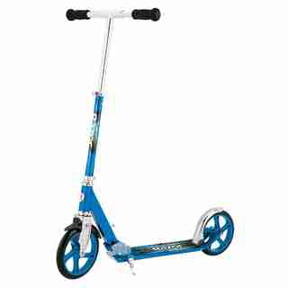 Razor A5 Lux Foldable Double Wheel Kick Scooter with Kickstand Blue