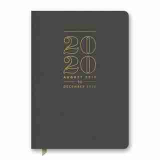 2020 Medium Leatheresque Weekly Agenda Charcoal