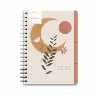 August 2021 - December 2022 Large Spiral Celestial Planner