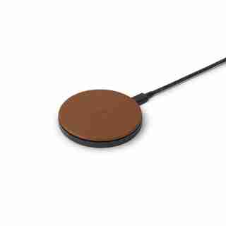 NATIVE UNION DROP CLASSIC LEATHER WIRELESS CHARGER BROWN