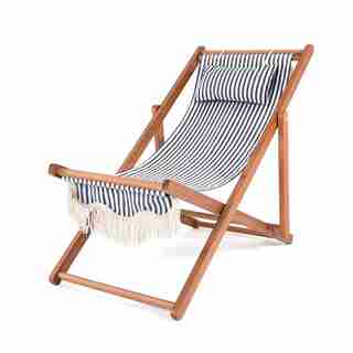 SLING CHAIR, NAVY STRIPE