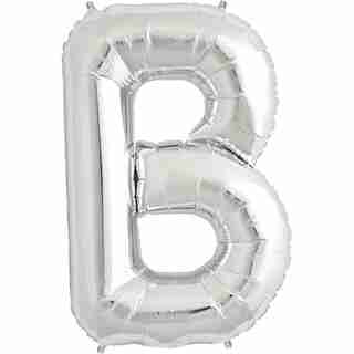 32.5" Helium Letter B Silver