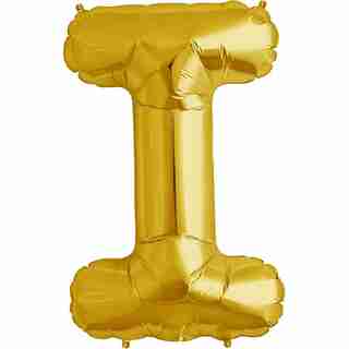 32.5" Helium Letter I Gold