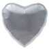 18 Helium Heart Balloon Silver By Northstar Balloons Party