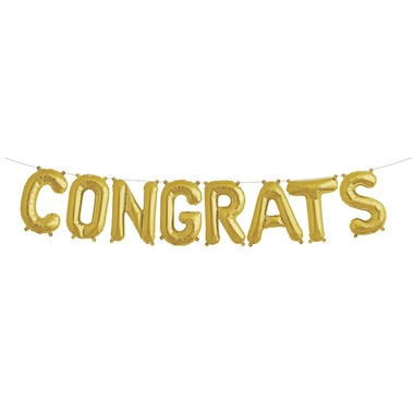 13 5 congrats balloon kit gold by northstar balloons party