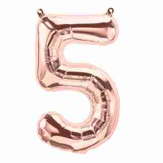 13.5" NUMBER 5 ROSEGOLD