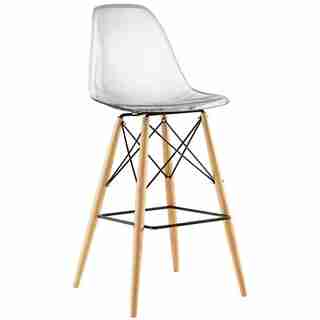 Pyramid Polycarbonate Bar Stool - Clear